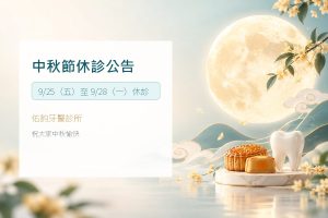 定期牙科檢查與口腔照護的衛教插圖